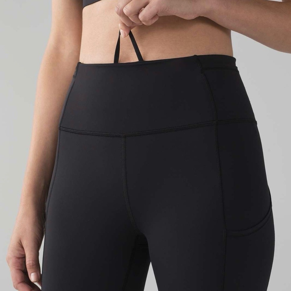 Lululemon Fast & Free Crop II Leggings (Nulux, 19" Inseam), Black - Picture 8 of 12